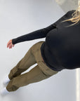 women's high waist wide-leg trousers