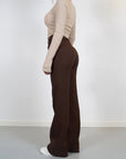 women's high waist wide-leg trousers