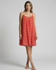Women’s pink women's floral dress loose fit