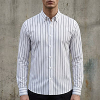 Mateo | Men's Striped Button-Up Shirt Long Sleeve