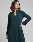 Women’s women's minimalist maxi dress v-neck