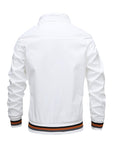 Men's black zip-up classic bomber jacket