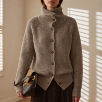 Elena | Women's Knit Cardigan Open Front Longline