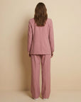 Women’s pink women's blazer and trouser two piece set