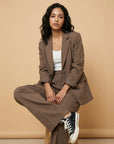 Women’s women's blazer and trouser two piece set