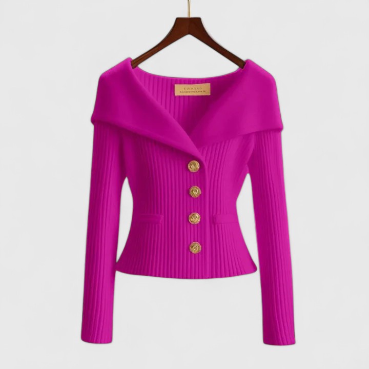 Women's yellow soft knit cosy cardigan