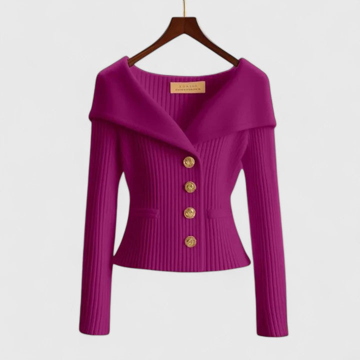 Women's yellow soft knit cosy cardigan