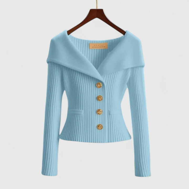 Women's yellow soft knit cosy cardigan