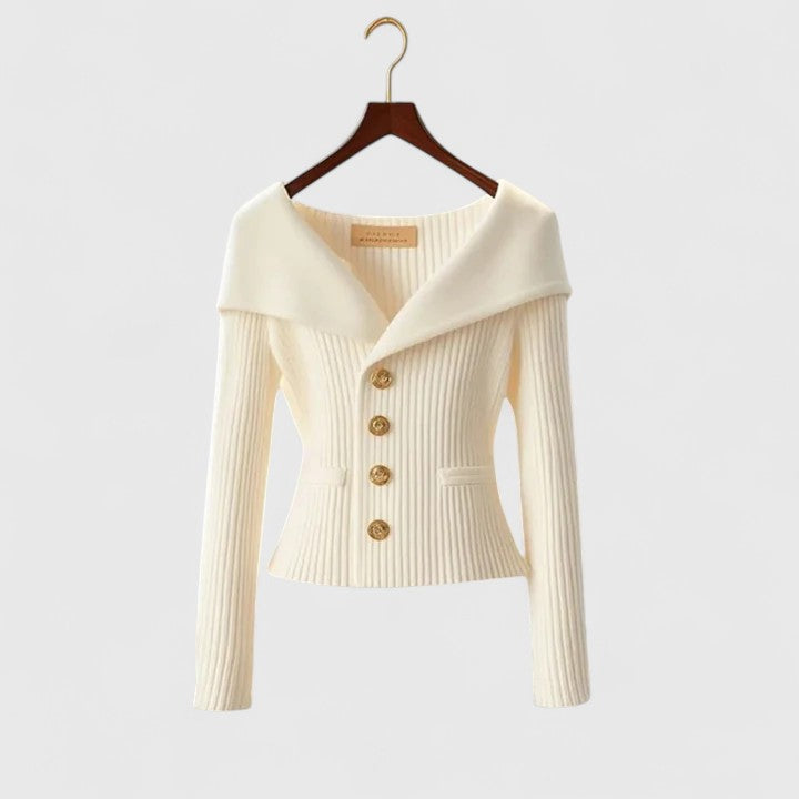 Women's yellow soft knit cosy cardigan