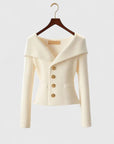 Women's yellow soft knit cosy cardigan