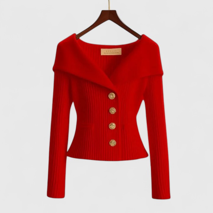 Women's yellow soft knit cosy cardigan