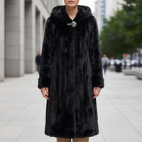 Victoria | Women's Faux Fur Hooded Coat Longline