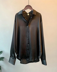 Blouse Women Silk Long Sleeve Classic Design Comfortable Fit Size S-3XL 4