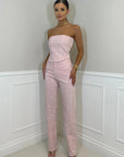 Bold Denim Jumpsuit With Wide Legs For Women 7