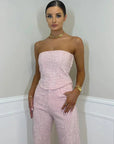 Bold Denim Jumpsuit With Wide Legs For Women 8