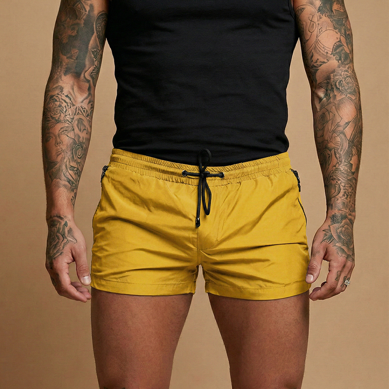 Bold Men's Shorts with Zipper Pockets, Close Fit 10