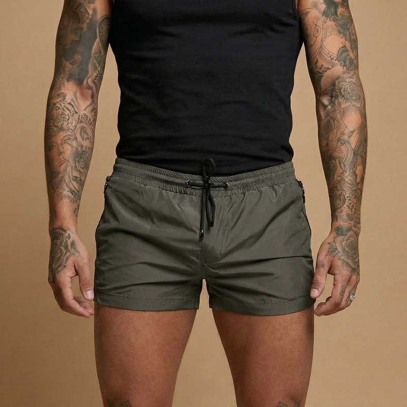 Bold Men's Shorts with Zipper Pockets, Close Fit 11