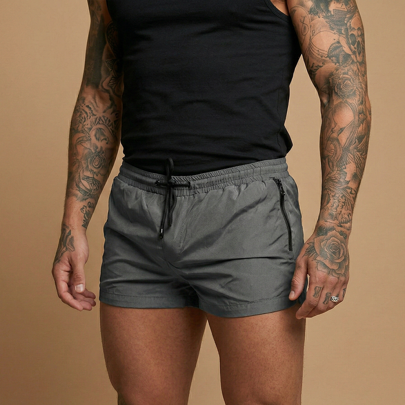 Bold Men's Shorts with Zipper Pockets, Close Fit 3