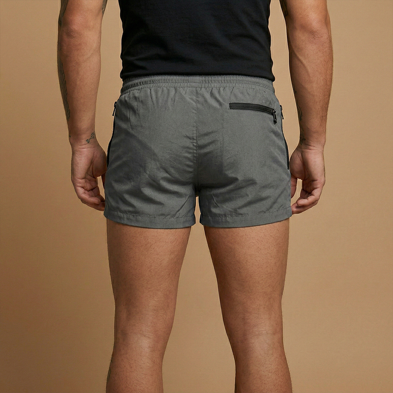 Bold Men's Shorts with Zipper Pockets, Close Fit 4