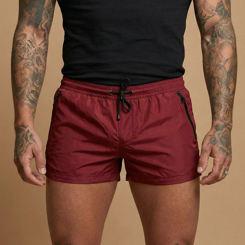 Bold Men's Shorts with Zipper Pockets, Close Fit 6