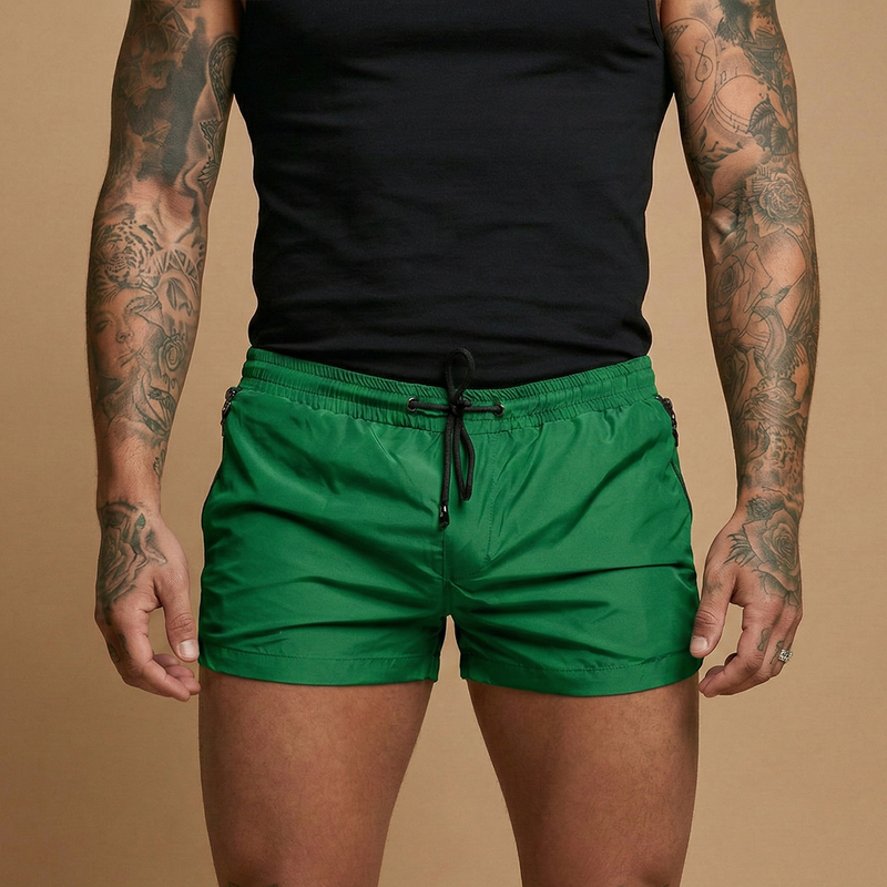 Bold Men's Shorts with Zipper Pockets, Close Fit 7