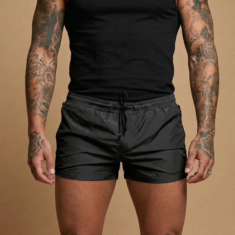 Bold Men's Shorts with Zipper Pockets, Close Fit 8
