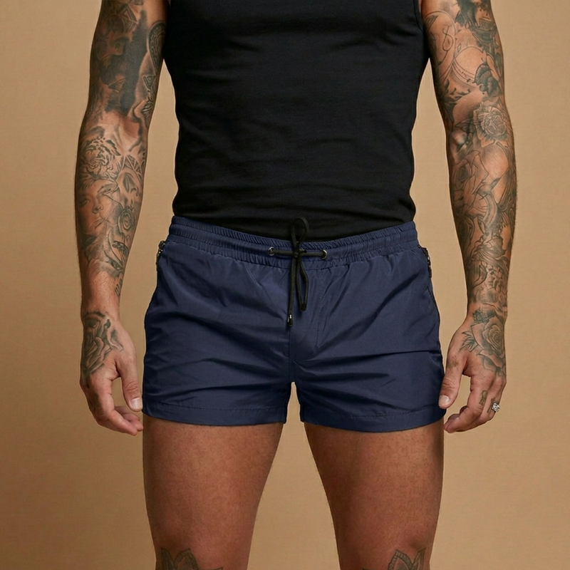 Bold Men's Shorts with Zipper Pockets, Close Fit 9