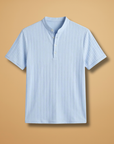 Bold Men's T Shirt with Textured V-Neck 1