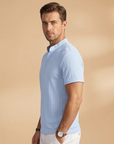 Bold Men's T Shirt with Textured V-Neck 4