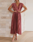 Bold Women's Dress With V-Neck And Adjustable Fit 2