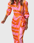 Bold Wrap Dress With Chic Print Design 0
