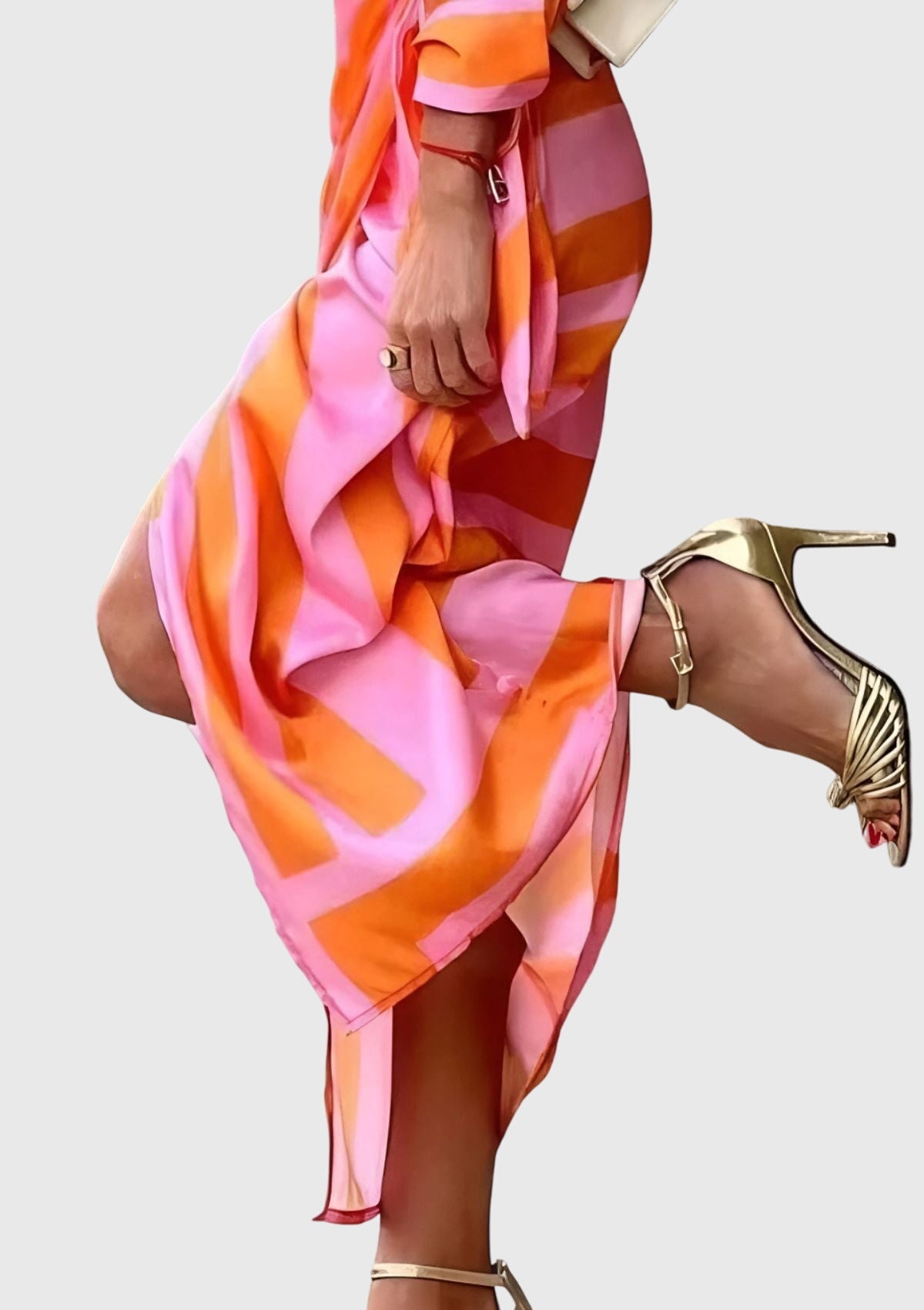 Bold Wrap Dress With Chic Print Design 3