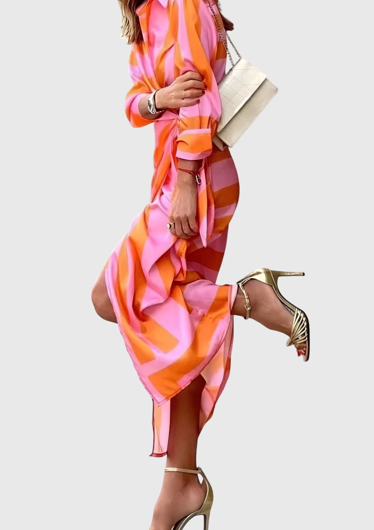 Bold Wrap Dress With Chic Print Design 7