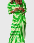 Bold Wrap Dress With Chic Print Design 8
