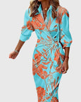 Bold Wrap Dress With Chic Print Design 9