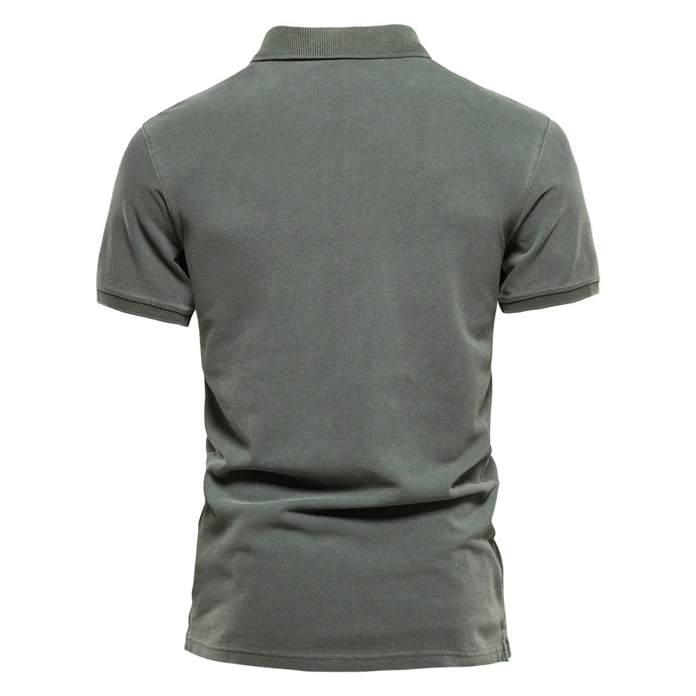 Men’s green men's classic polo shirt