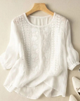 Calm Women's Blouse with Embroidered Design 0