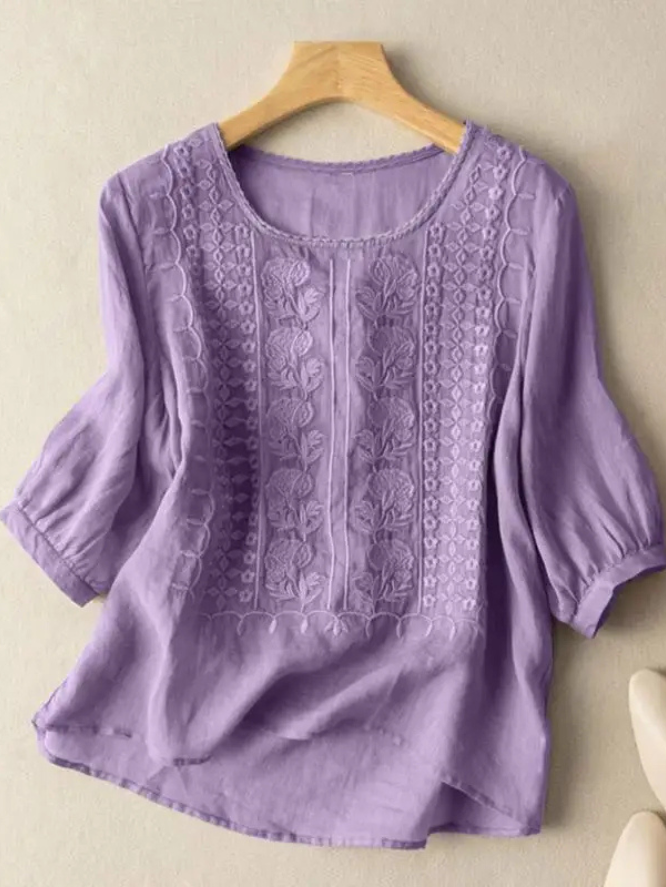 Calm Women's Blouse with Embroidered Design 4