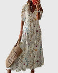 Carefree Boho Summer Dress With V-Neck 6
