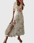 Carefree Boho Summer Dress With V-Neck 7