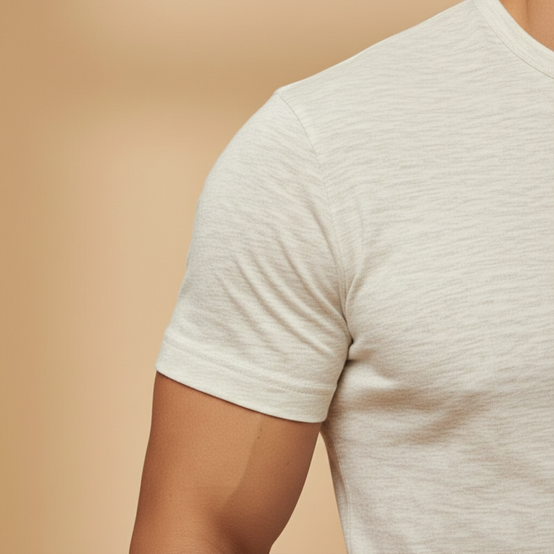Casual Men's T-Shirt With Button Placket Fit 5