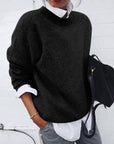 Women's cashmere jumper in khaki, soft and elegant, luxury winter knitwear for women