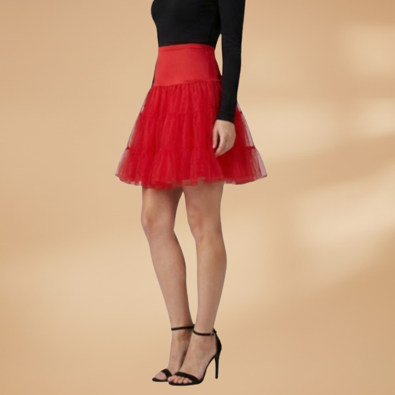 Charming Crinoline Skirt With Tiered Layers 4