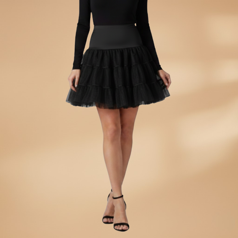 Charming Crinoline Skirt With Tiered Layers 6