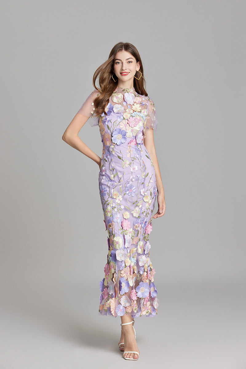 Charming Floral Maxi Dress For Wedding Guests 5
