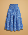 Charming Floral Midi Skirt with Flared Design 1