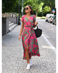 Charming Floral Midi Summer Dress For Women 1