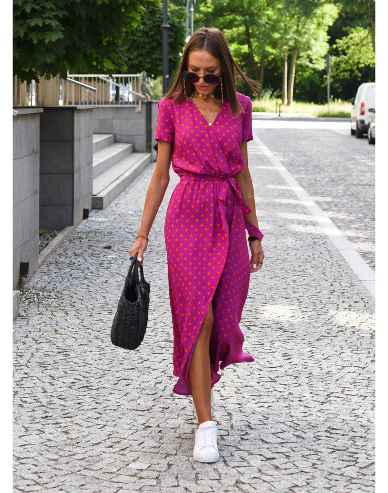 Charming Floral Midi Summer Dress For Women 7