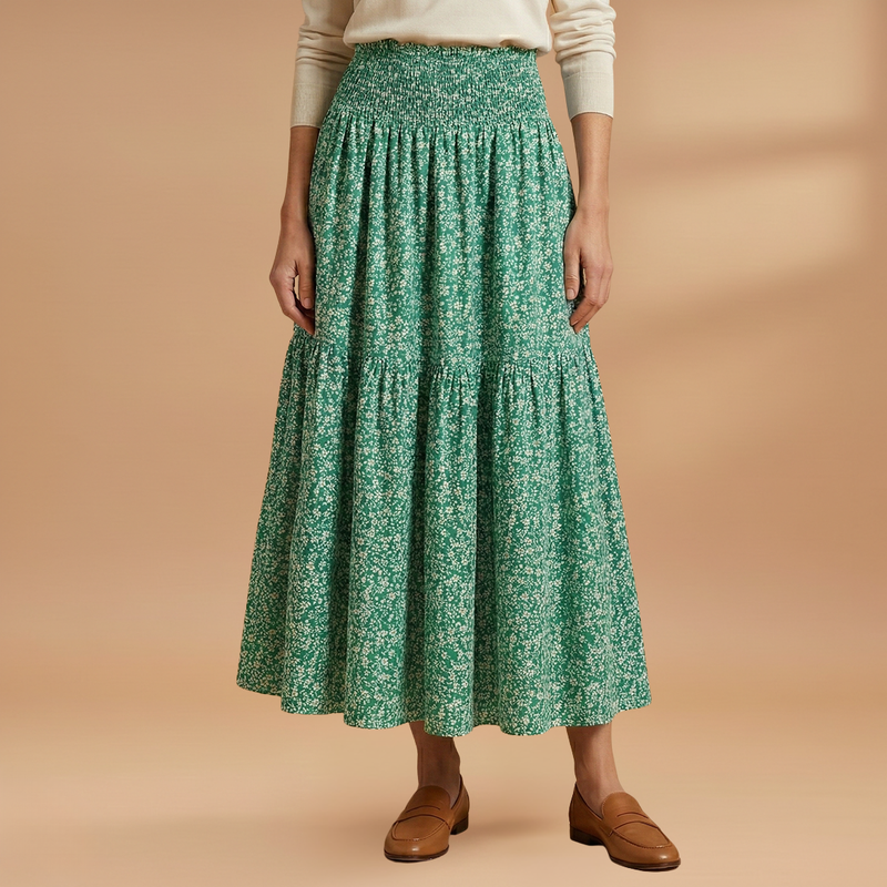 Charming Floral Skirt with Flattering Fit 11