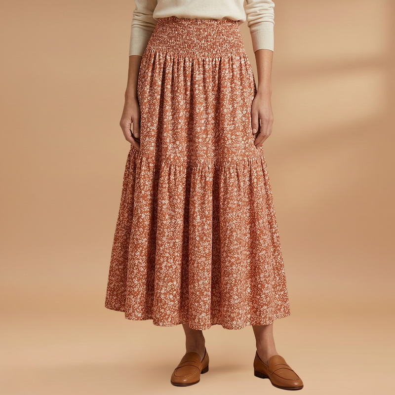 Charming Floral Skirt with Flattering Fit 7